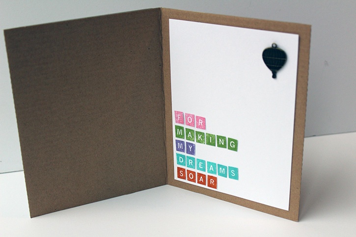a soaring thank you card